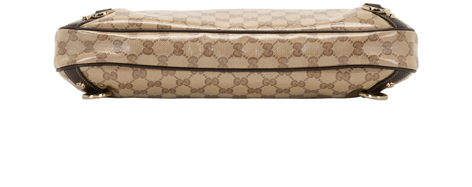 GG Crystal Abbey D Ring Shoulder Bag, &pound;450, Handbags, Beige, Canvas, Top view